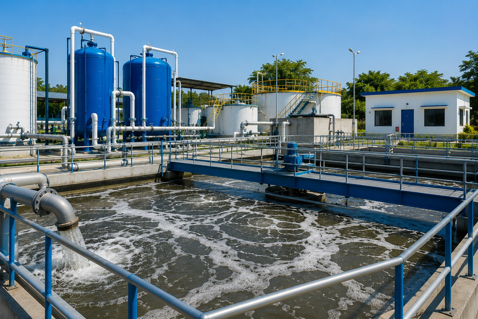 Effluent treatment plant tanks