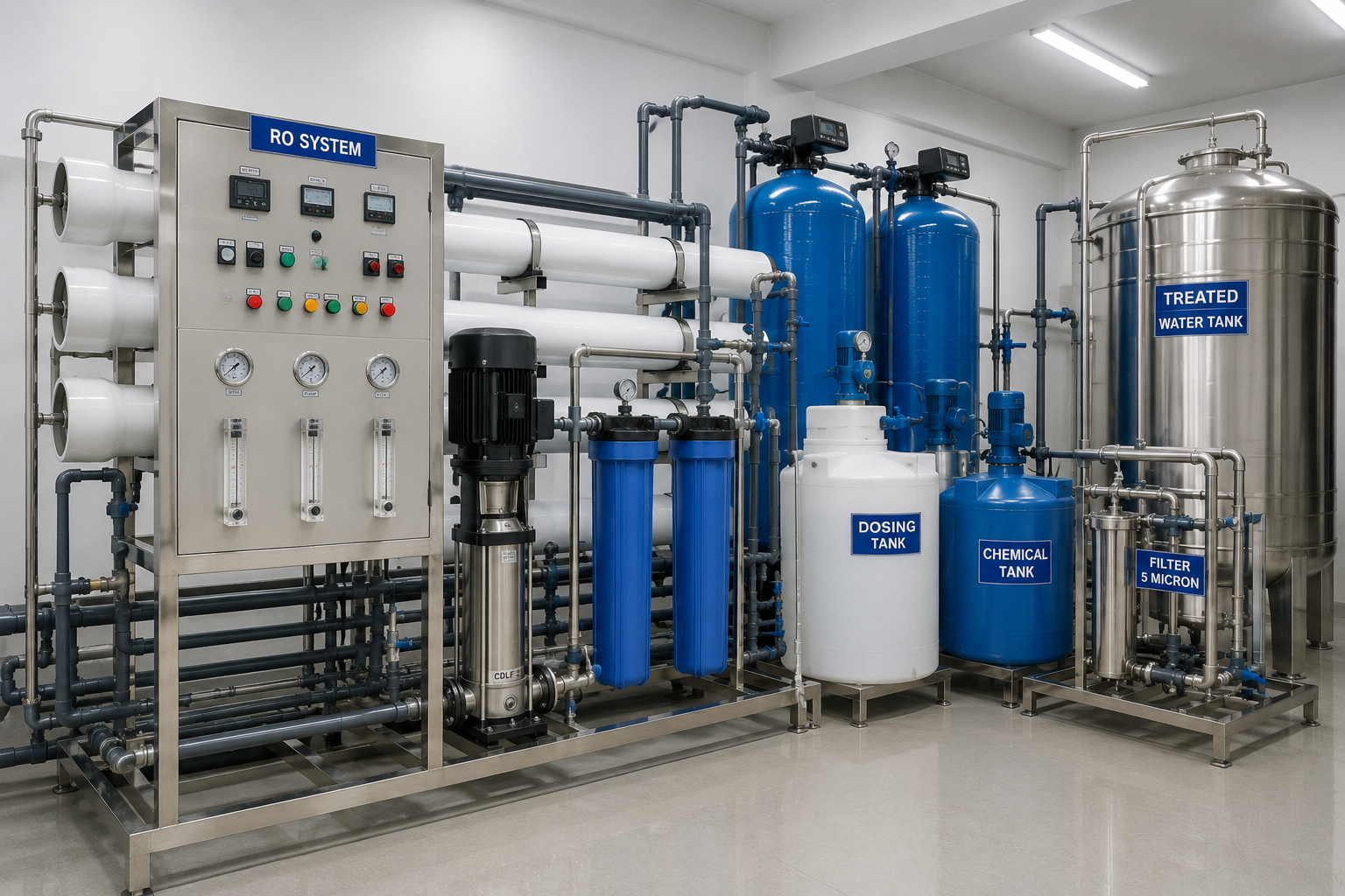 Water treatment material supply